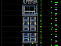 kiến trúc khách sạn,file cad khách sạn 9 tầng,khách sạn 9x32m,bản vẽ khách sạn 9 tầng