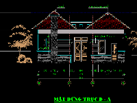 Biệt thự 1 tầng,Nhà cấp IV,Bệt thự 1 hiện đại,CAd nhà cấp IV,biệt thự hiện đại 1 tầng