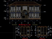 Hồ sơ trường học 2 tầng 8.3x18.4m