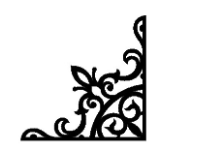 Hoa góc cnc đơn giản file dxf