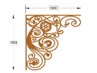 Hoa góc cnc thiết kế file dxf