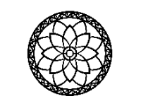 Hoa văn tròn cnc thiết kế dxf