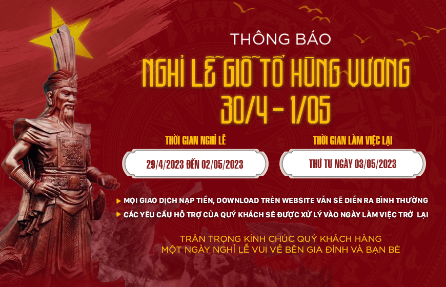 THÔNG BÁO LỊCH NGHỈ LỄ GIỖ TỔ HÙNG VƯƠNG VÀ 30/4 - 1/5 lịch nghỉ đại lễ, nghỉ lễ 30/4 và 1/5, filethietke.vn thông báo nghỉ lễ, nghỉ lễ giỗ tổ hùng vương, lịch nghỉ lễ filethietke.vn