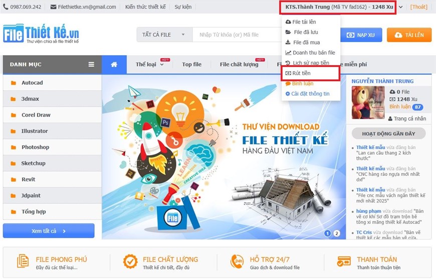 Rút tiền, yêu cầu rút tiền,rút tiền về tài khoản, rút tiền mặt, rút tiền ngân lượng