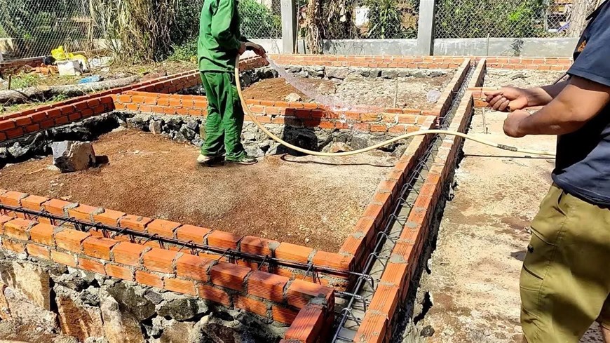 móng gạch, móng gạch trong xây dựng, cấu tạo móng gạch