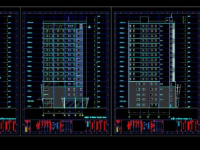 Khách sạn 17 tầng file cad