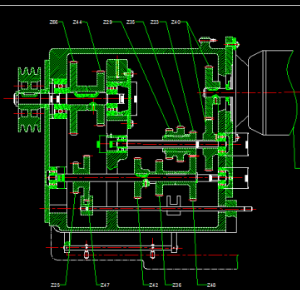 Khai triển hộp tốc độ – trục chính máy tiện T616 bằng autocad