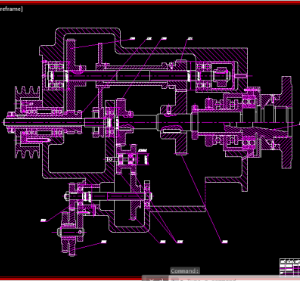 Khai triển hộp trục chính máy tiện T616 bằng Autocad