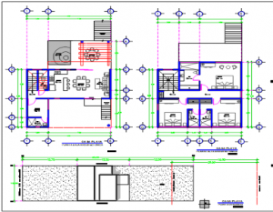 Kiến trúc nhà gần biển bản autocad cho các bạn tham khảo