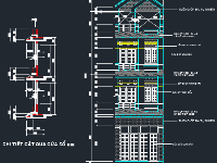 Kiến trúc Nhà phố 4 tầng kích thước 4x19.3m kèm phối cảnh