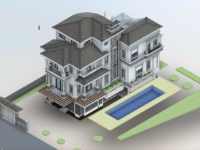 Kiến trúc Nhà phố tân cổ điển 11.5x20m