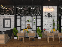 sketchup cafe,model su cafe,quán cafe sketchup