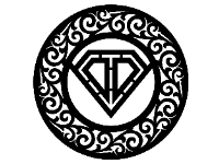 Logo kim cương cực đẹp cnc