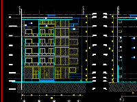 Luận văn (Full CAD + Tài liệu) Nhà văn phòng 20.7x21.6m (1 tầng hầm, khối 7 tầng có sân thượng)