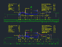 File cad Mặt cầu,mặt cắt ngang,kết cấu áo đường,Mặt cắt ngang cầu Măng Thít