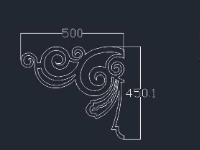 Mẫu 2d cnc hoa văn mái kính