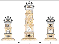 file cad thiết kế tháp bia mộ đá,bản vẽ autocad tháp bia mộ đá,bản vẽ bia lăng mộ đá file cad