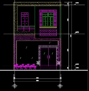  Mẫu bản vẽ nhà 5,2x15,6m