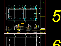 Mẫu bản vẽ Nhà để Xe File CAD 6.3x16.3m