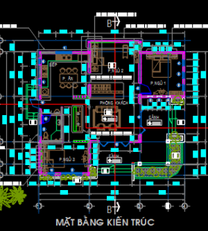 Mẫu bản vẽ nhà mái thái 11 x 13m kiến trúc 1 tầng