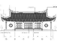 Mẫu bản vẽ nhà thờ họ 5 gian thiết kế gỗ lim kiến trúc đình đền chùa cổ 12.3x17.5m