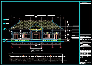 Mẫu bản vẽ nhà văn hóa xã 