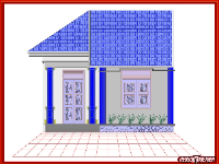 Bản vẽ thiết kế biệt thự,biệt thự vườn,Nhà vườn 1 tầng,biệt thự 1 tầng,biệt thự 1 tầng 7x19m