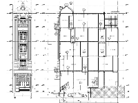 Mẫu bản vẽ thiết kế Nhà phố tân cố điển 5 tầng 1 hầm 4x14m 