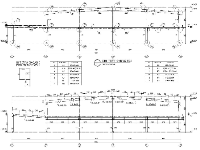 Mẫu bản vẽ thiết kế nhà xe 2 tầng kích thước 30x54m kết cấu khung thép tiền chế