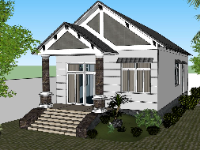 file sketchup biệt thự,model su biệt thự,sketchup biệt thự