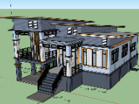 file su biệt thự,biệt thự sketchup,model su biệt thự