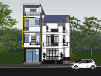 Mẫu biệt thự 13x14m file su