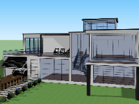 file su biệt thự,model su biệt thự,sketchup biệt thự