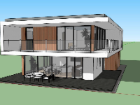 file su biệt thự,sketchup biệt thự,model su biệt thự