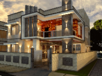 Mẫu biệt thự 2 tầng 9.6x16m