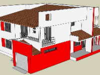 Mẫu biệt thự 2 tầng đẹp file 11.3x17.1m