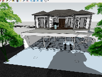 Mẫu biệt thự 2 tầng file sketchup