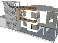 Mẫu biệt thự 2 tầng file sketchup đẹp