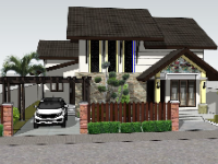 file su biệt thự,sketchup biệt thự,model su biệt thự