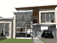 biệt thự 2 tầng,sketchup biệt thự,sketchup biệt thự 2 tầng,sketchup biệt thự 2 tầng hiện đại