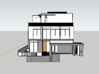 biệt thự 3 tầng,sketchup biệt thự 3 tầng,biệt thự sketchup,sketchup biệt thự