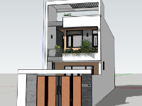 file su biệt thự,model su biệt thự,file sketchup biệt thự đẹp