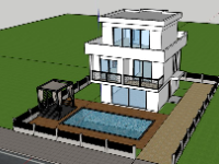 file su biệt thự,sketchup biệt thự,model su biệt thự