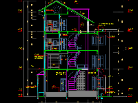 Mẫu biệt thự 4 tầng 15x12m .CAD kiến trúc