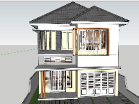 Mẫu biệt thự 8.3x19m file su