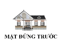 Mẫu biệt thự mái thái 1 tầng nội ngoại thất 8x14.5m file su