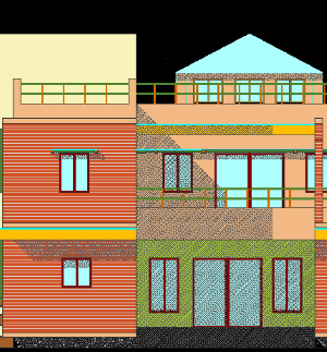 Mẫu biệt thự nước ngoài bản cad chi tiết đẹp