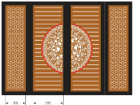 cổng cắt trống đồng cnc,Mẫu cổng 4 cánh cnc,cổng 4 cánh cnc