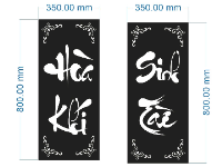 Mẫu chữ cắt cnc hòa khí sinh tài