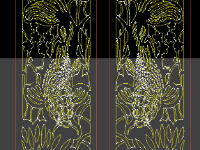 mẫu cắt cnc cá chép tài lộc,cá chép,mẫu cắt cnc,cổng cá chép CNC